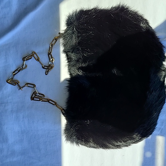 The Limited Black Fur Purse is so cute for the winter time, wear it with a fur! - Picture 1 of 5